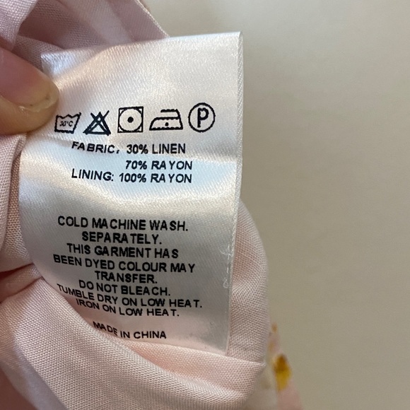 NWT Peppermayo Exclusive - Cali Strapless Mini Dress - Pink Floral Size 10 - Picture 5 of 8